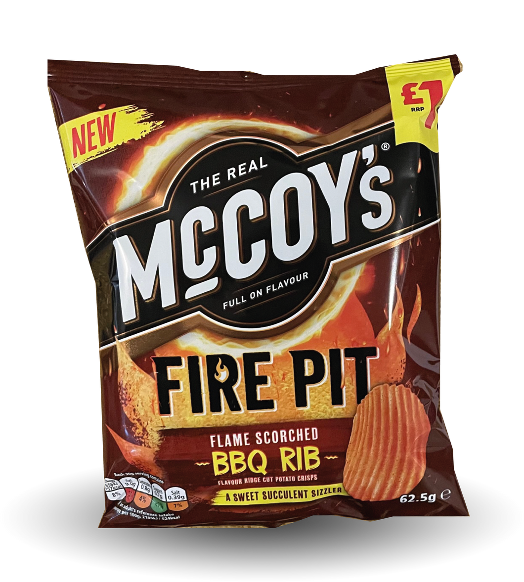 McCoy's Fire Pit BBQ Rib Crisps 62.5g