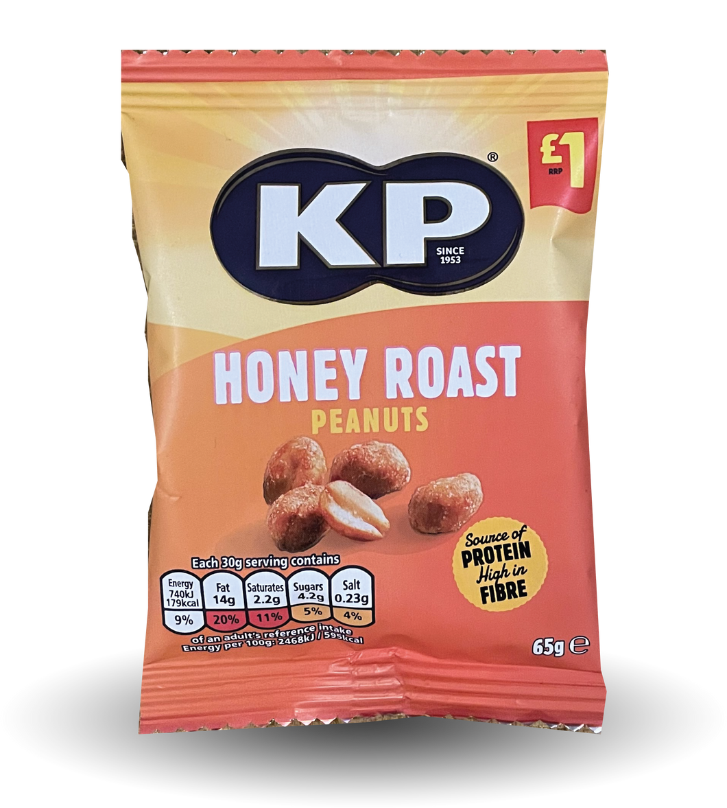 KP Honey Roast Peanuts 65g